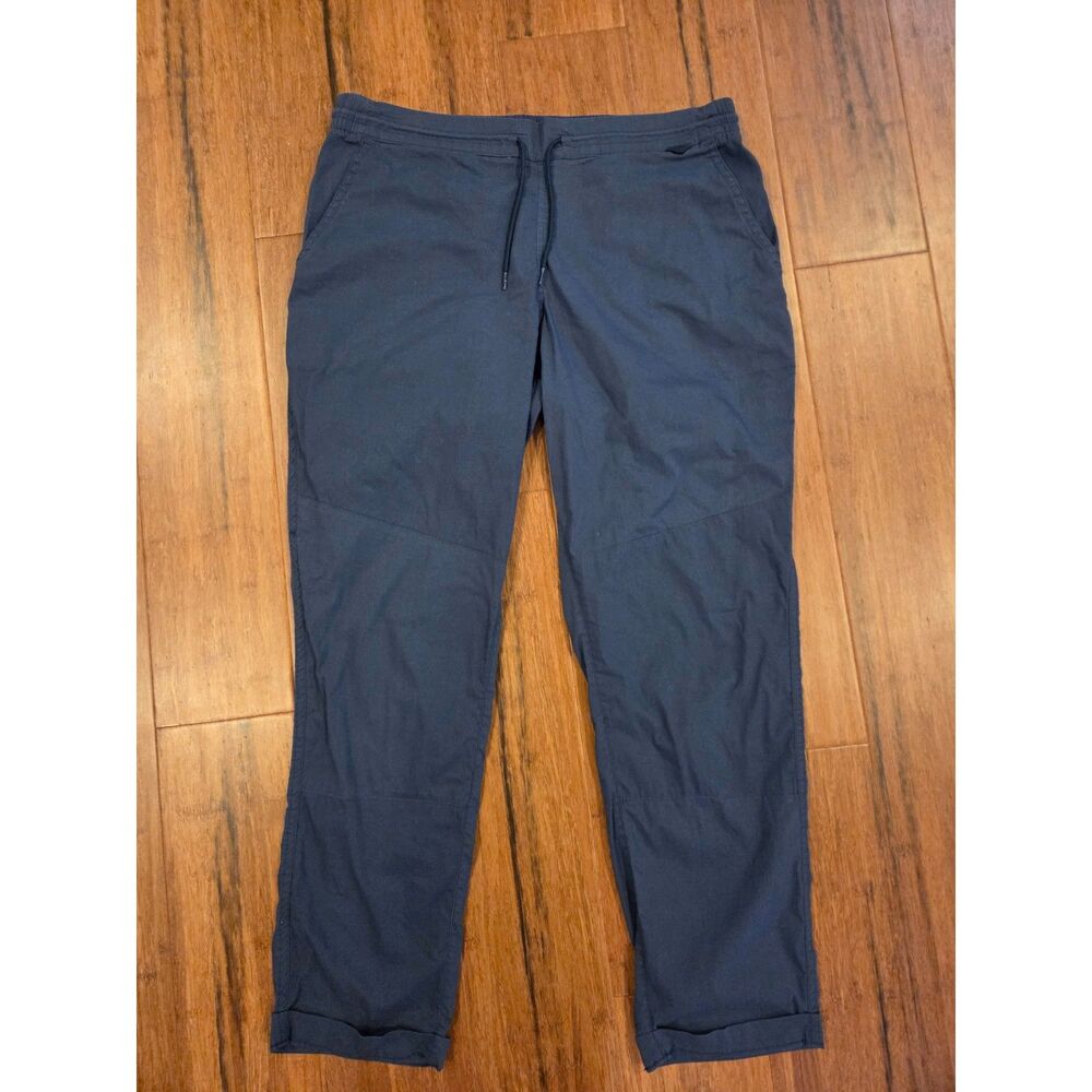 Burton Womens Joy Pants Medium Navy Blue Stretch Jogger Drawstring Casual
